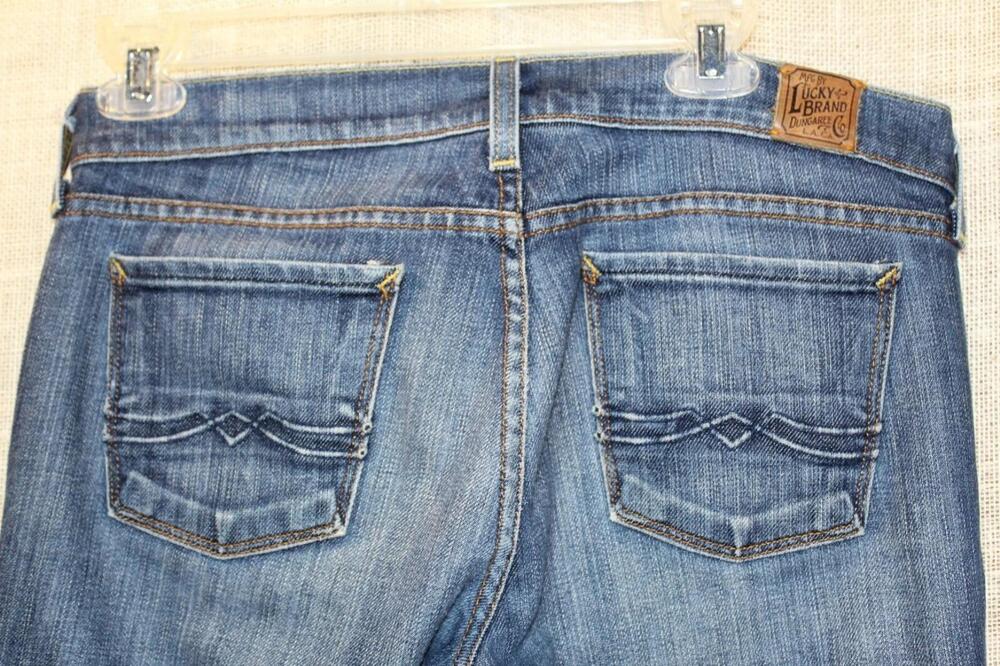 Lucky Brand Jeans Womens 6 Blue Bootcut Low Rise Stretch Denim Made USA Regular